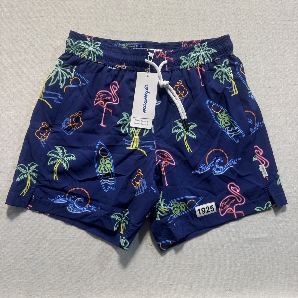 Maamgic Swim Trunks Men Sz XS‎ Blue New With Tags